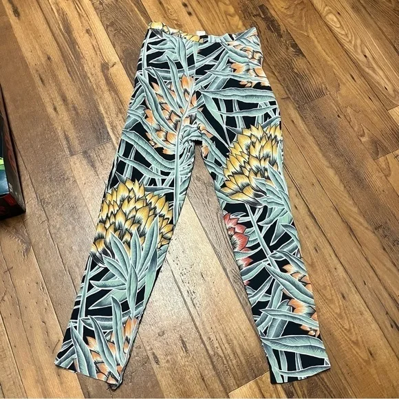 Mara Hoffman High Waist Herbarium Floral Slim Pants Size 6 C - Picture 8 of 9